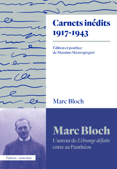 Couverture avec bandeau des Carnets inédits de Marc Bloch